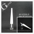 Plástico especial forma delineador de ojos tubo/delineador envase AG-LN-LG7038-20, empaquetado cosmético de AGPM, colores/insignia de encargo